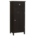 Brown Wooden Floor Cabinet with Drawer and Shelf G991386