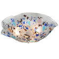 Organic Slumped Glass Flushmount S933