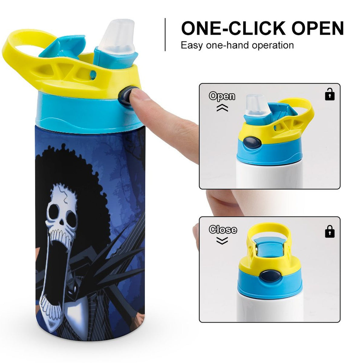 Insulated Stainless Steel Water Bottle with Straw U5756