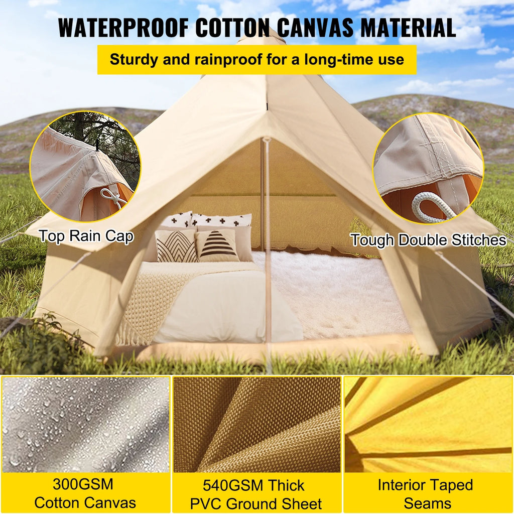 Canvas Wall Tent With Stove P126659