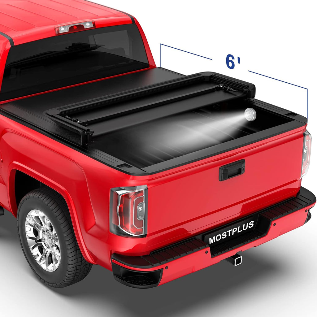 Tri-Fold Soft Truck Bed Tonneau Cover Y5463