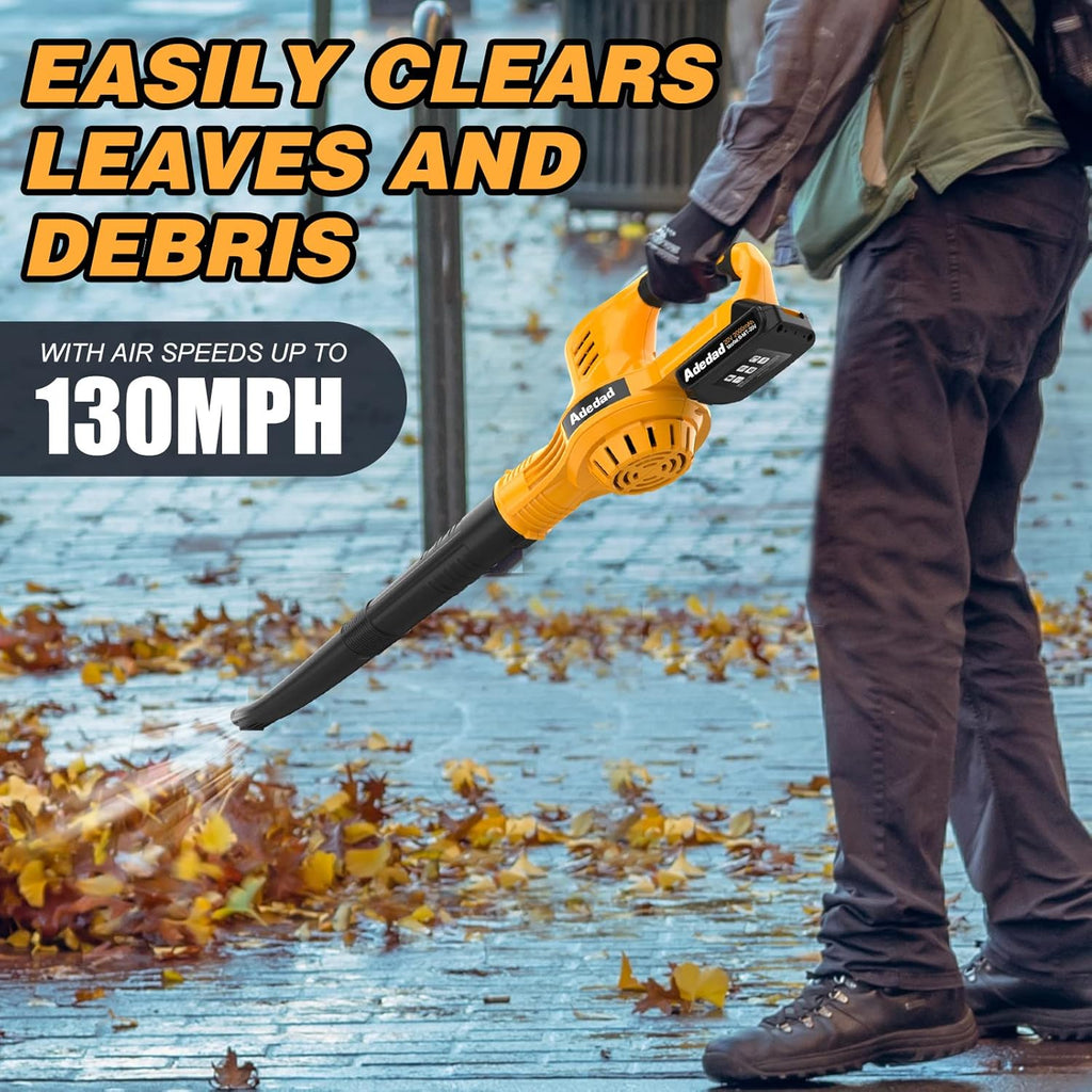 Cordless Handheld Leaf Blower, 20V 130MPH, 2.0Ah Battery and Charger, Pack of 2 I171514
