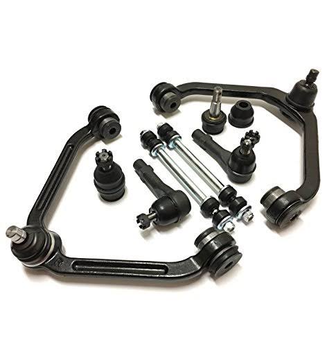 8 Piece Front Upper Control Arm and Ball Joint Assemblies Sway Bar Links Tie Rod Ends O603