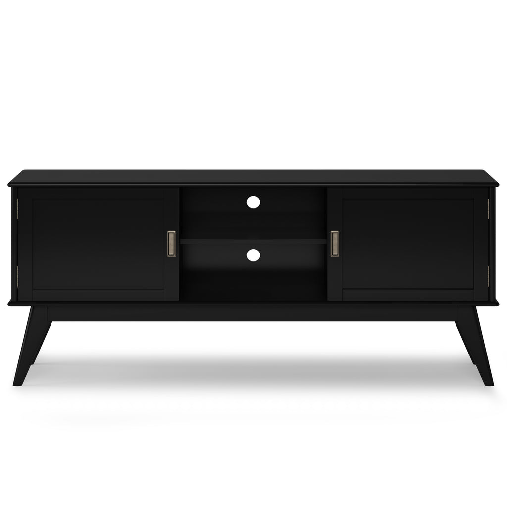 Black Low TV Media Stand Y784380