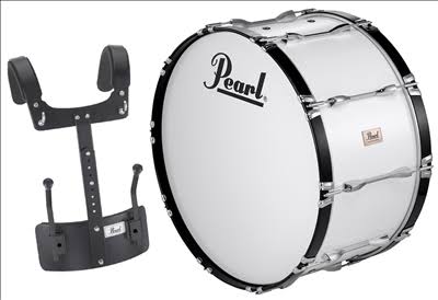 24x22 Marching Bass Drum, Pure White C341527