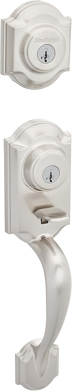 Satin Nickel Single Cylinder Handleset with SmartKey G71560