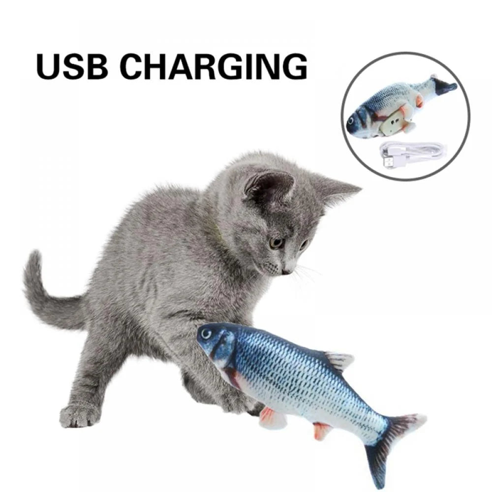 Realistic Flopping Fish Catnip Plush Cat Toy T745