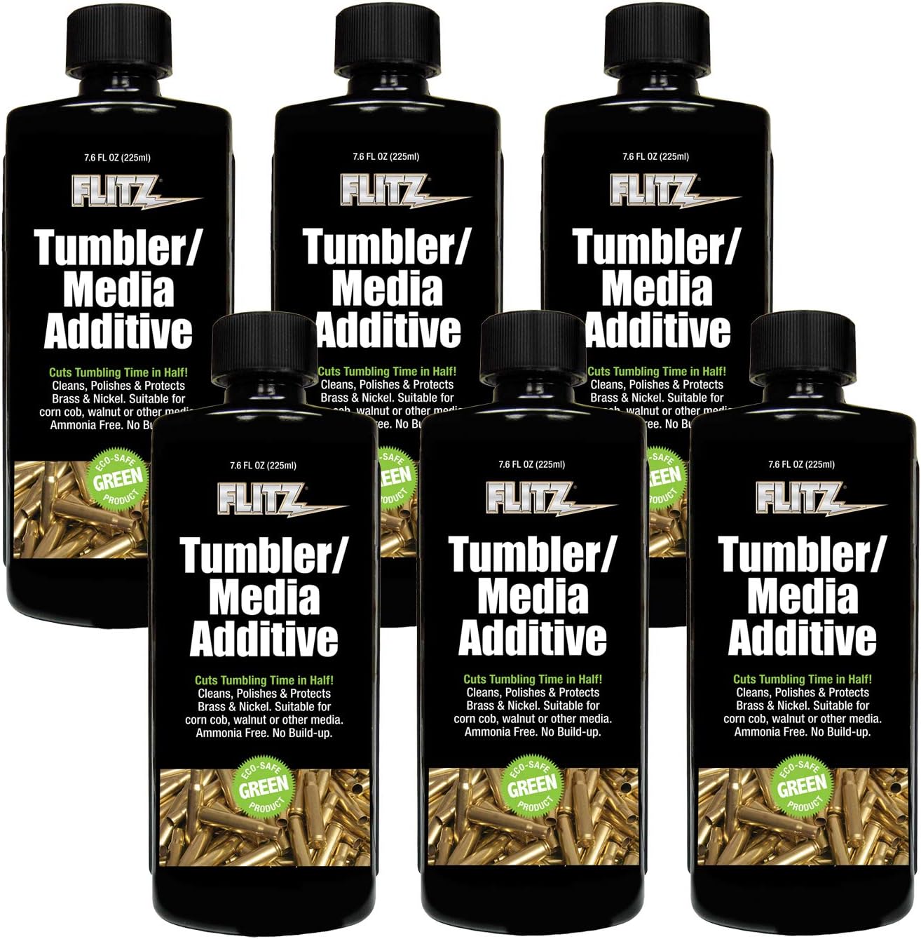 7.6 oz Bottle 6-Pack Black Tumbler Media Additive D7233
