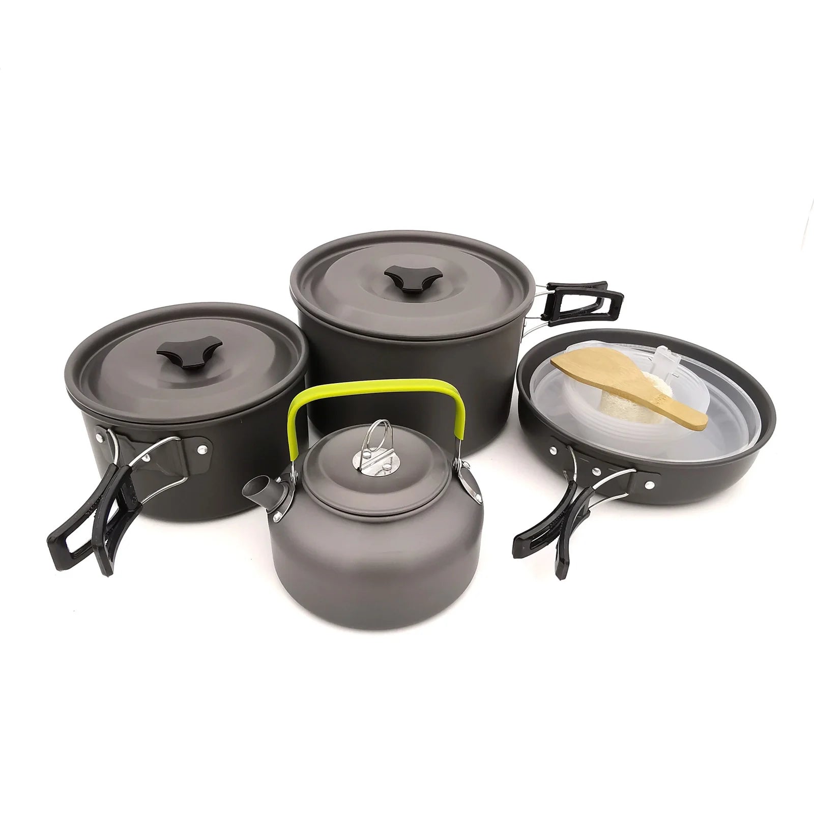 Camping Cookware Mess Kit Pot Pan Kettle Set M37769