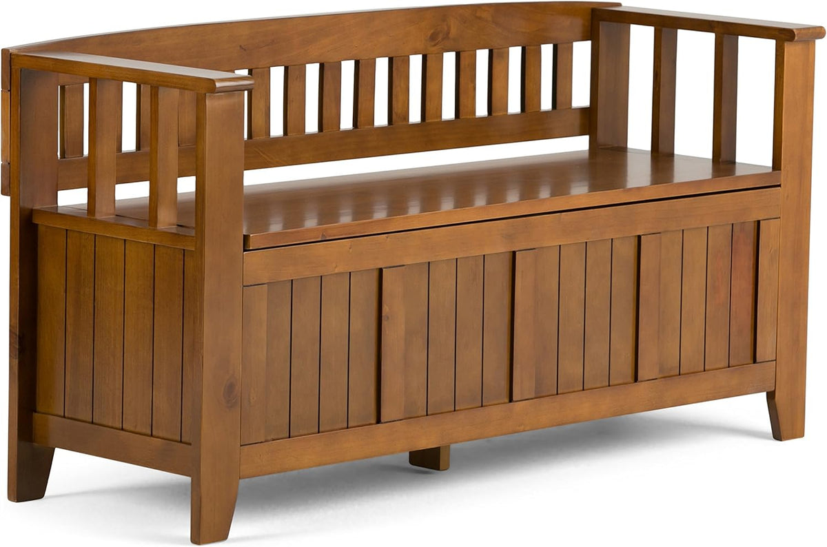 Solid Wood Storage Bench S889288