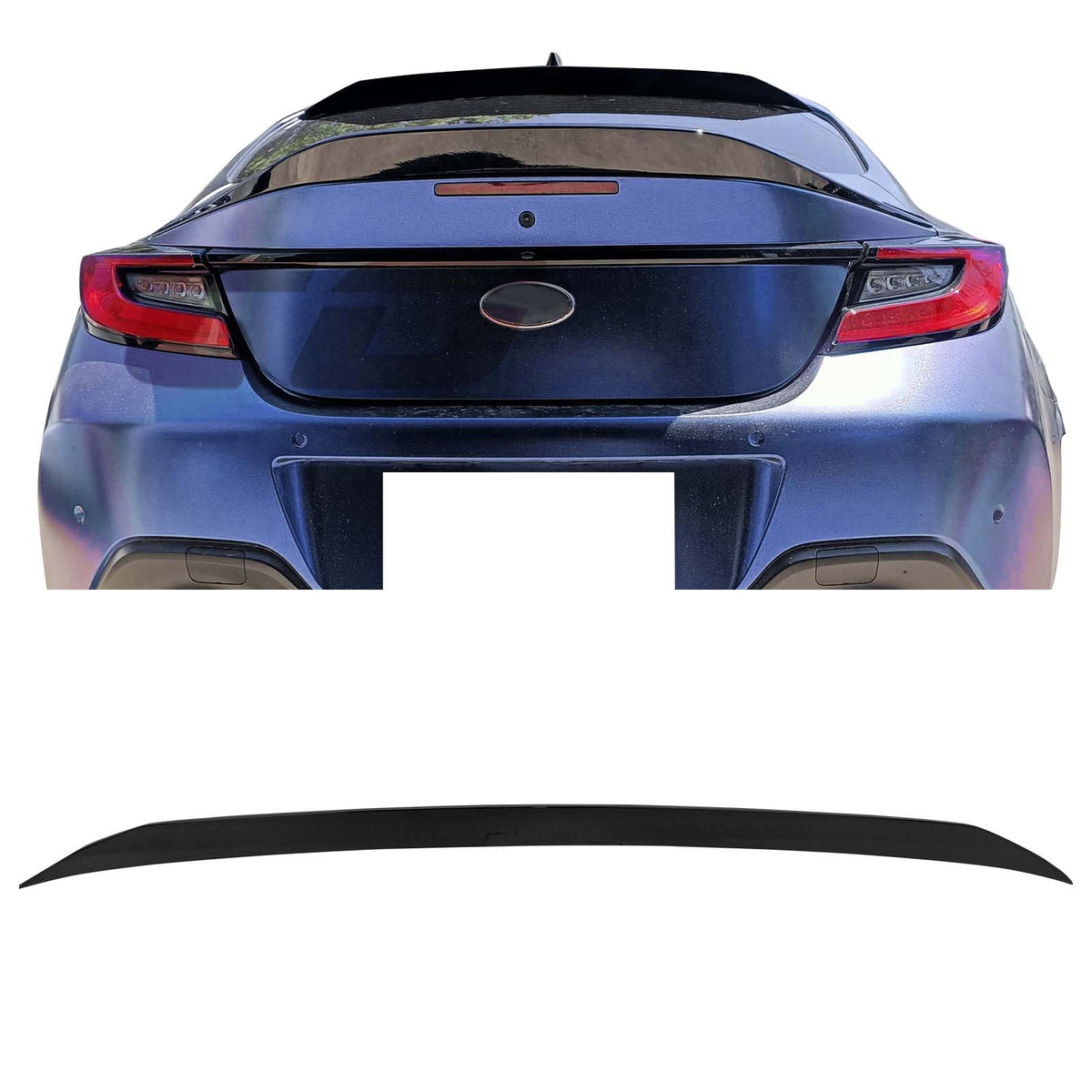 Gloss Black ABS Plastic Roof Spoiler Q449