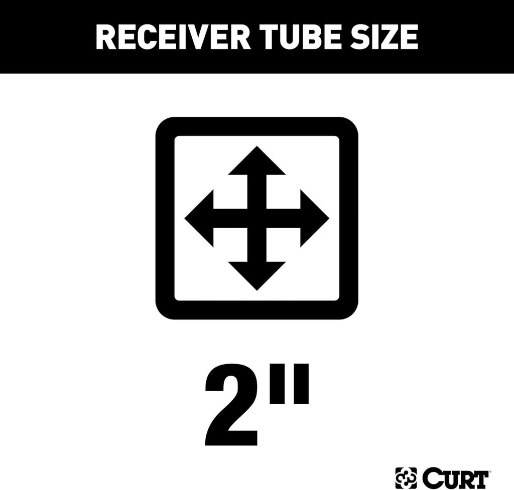 Class 3 Trailer Hitch, 2-Inch Receiver, Black M578559