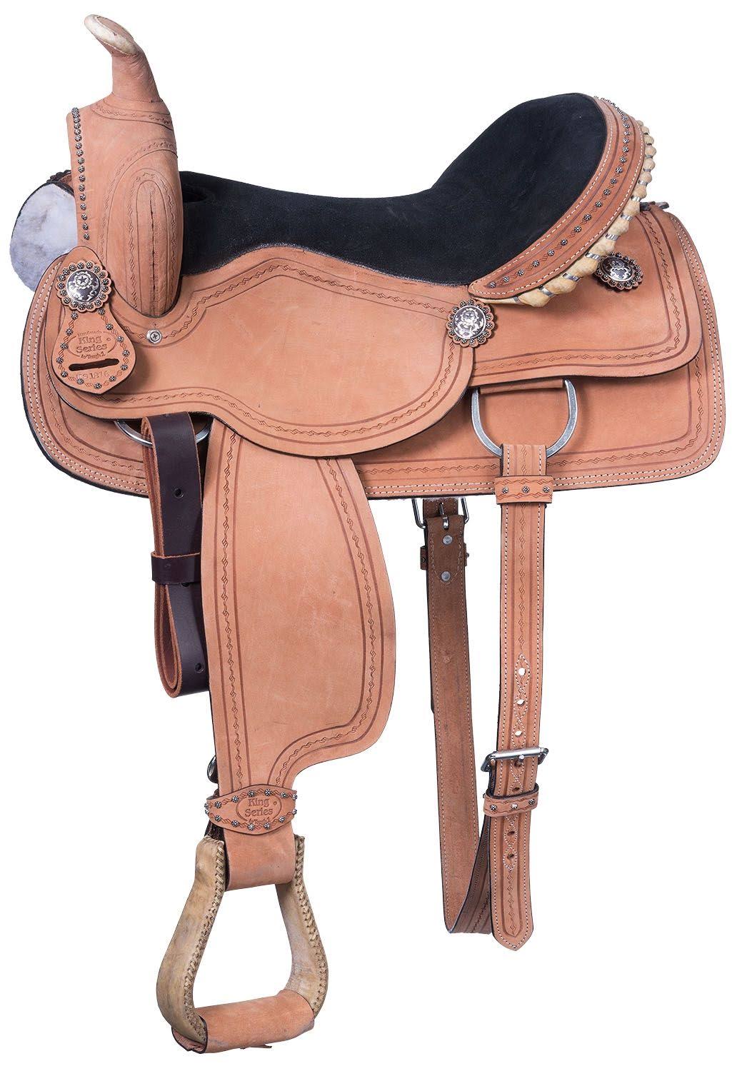 Cowboy Roughout Saddle with Barbwire Tooling Y809