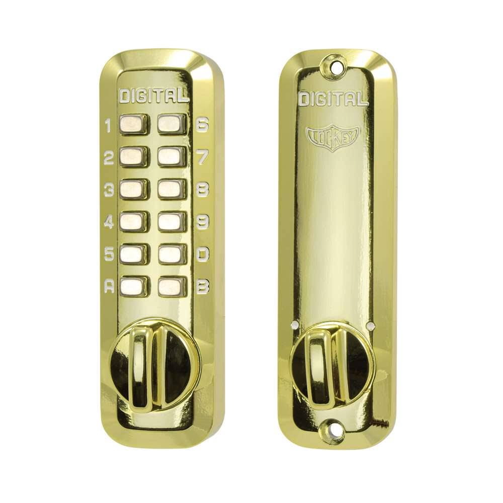 Satin Brass Mechanical Keyless Combination Deadbolt Lock U290968