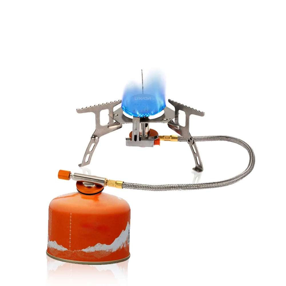 Camping Foldable Gas Set with Gas Conversion Head Adapter J18210