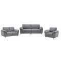 3-Piece Fabric Sofa Set in Light Gray Y6363