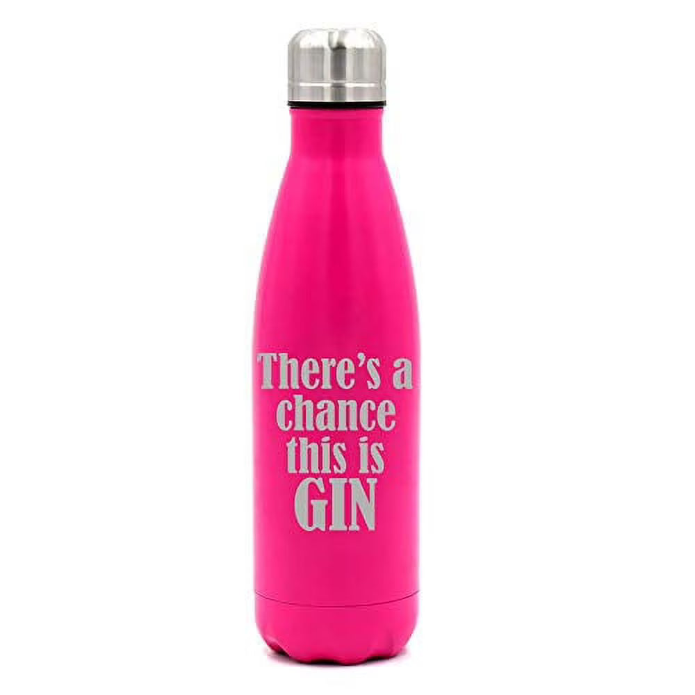17 oz. Double Wall Vacuum Insulated Stainless Steel Water Bottle Travel Mug Cup (Pink) K759355
