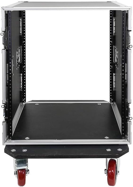 12U Pro Audio DJ Road Rack Case with Casters O69560