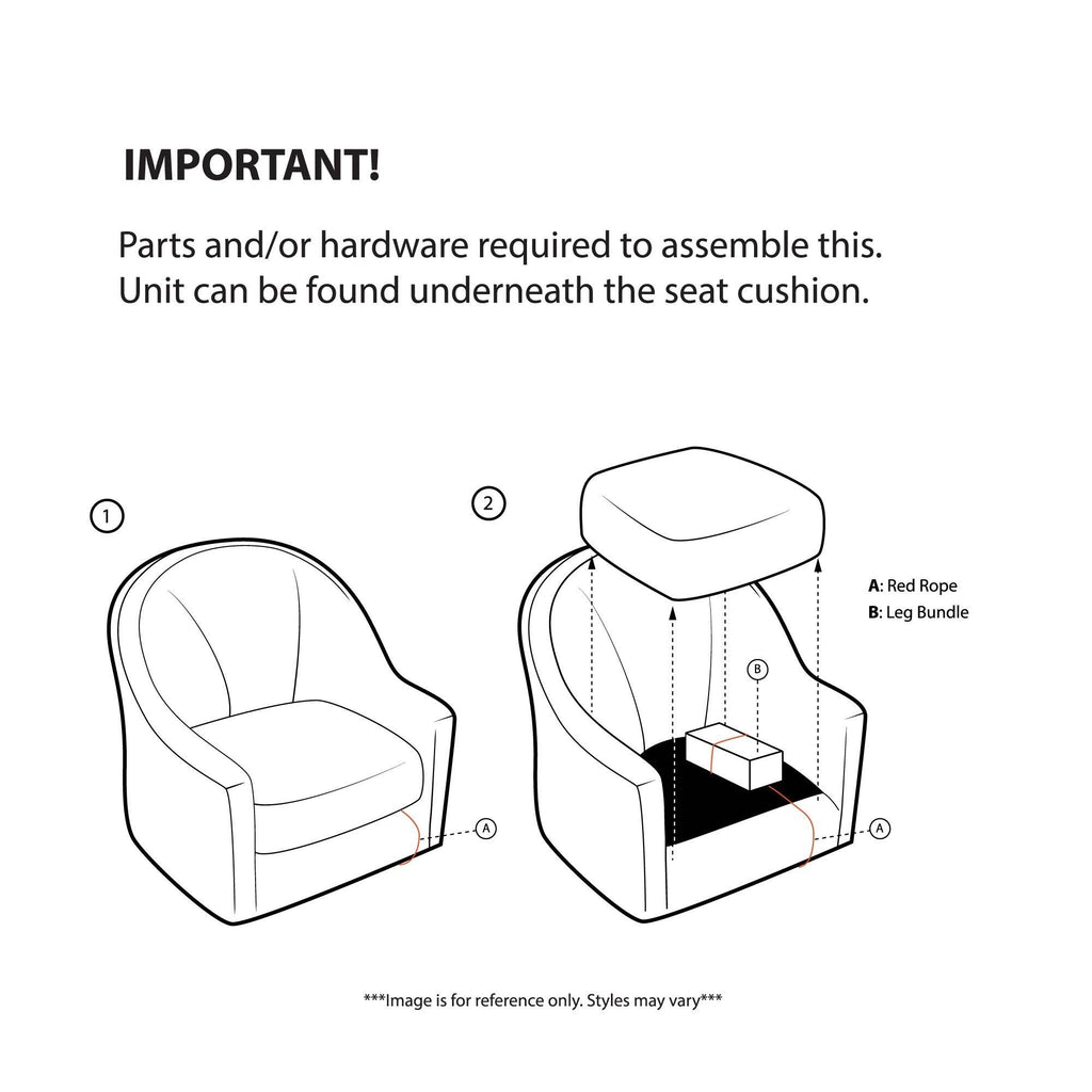 Grey Concave Club Chair B79849