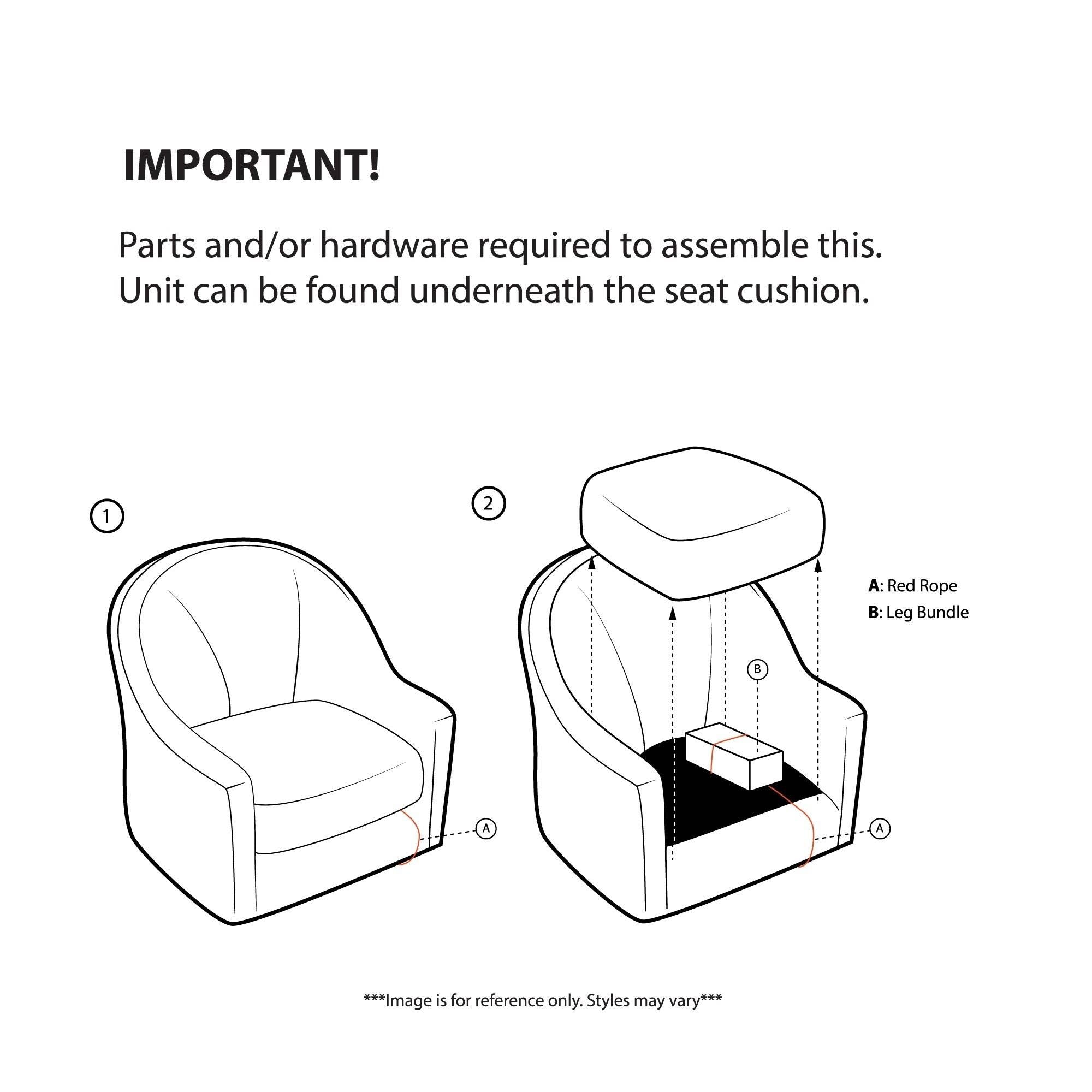 Grey Concave Club Chair B79849
