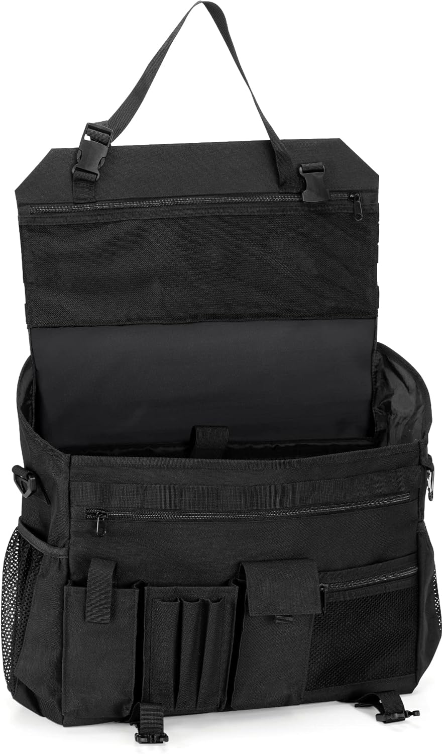 Black Patrol Bag with Molle Webbing V257697
