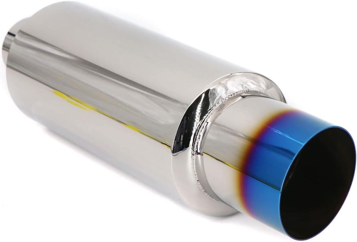 Blue Burnt Stainless Steel Exhaust Tip 18.5" Length Pack of 2 X91958