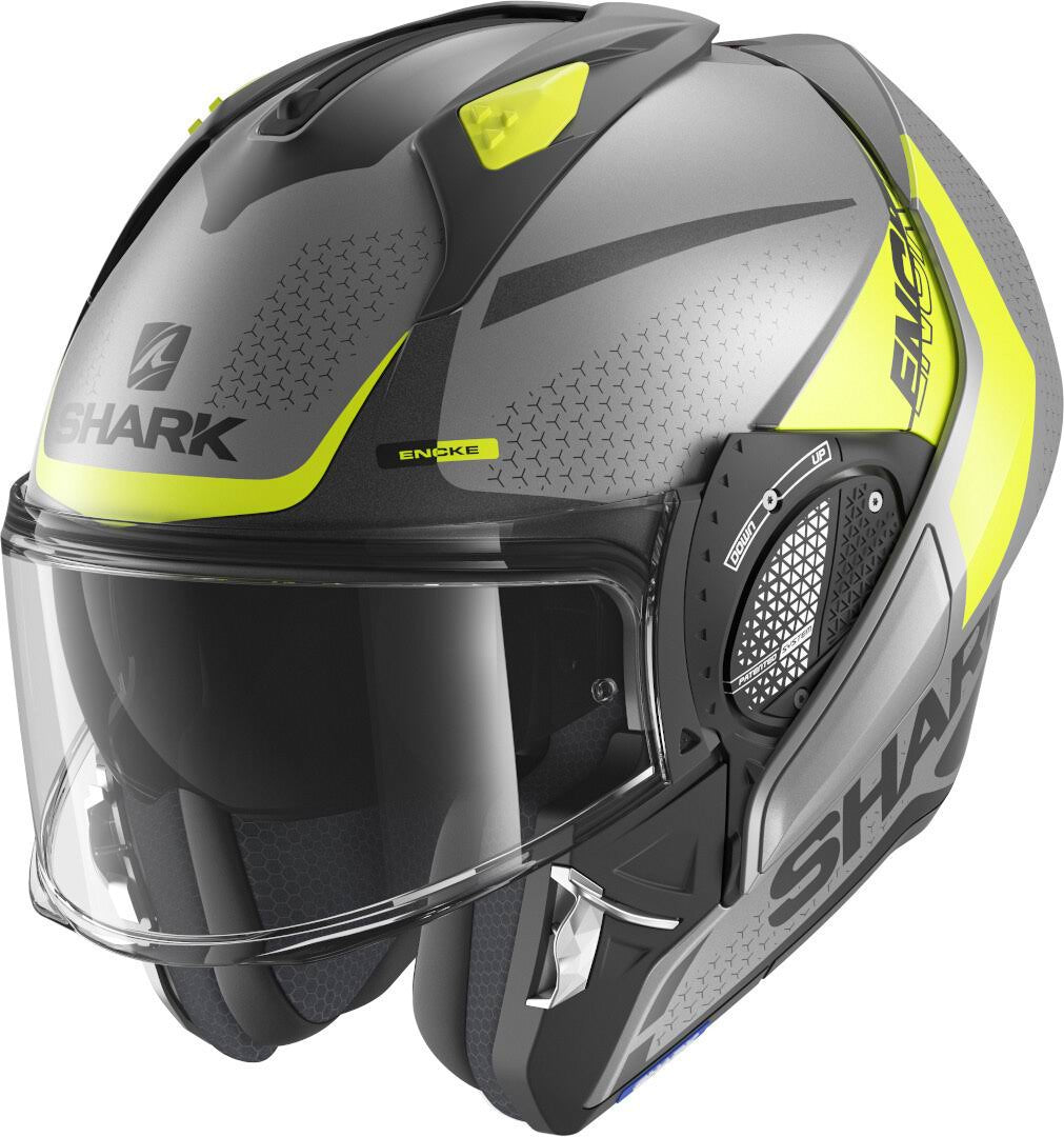 Anthracite Blue Black Helmet Size S J614