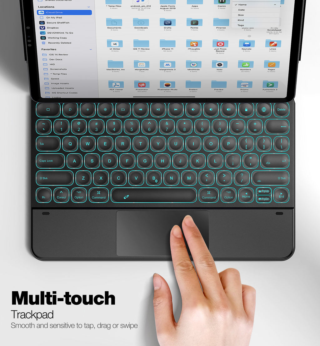 Backlit Magnetic Keyboard Case for iPad Pro 12.9-inch H808