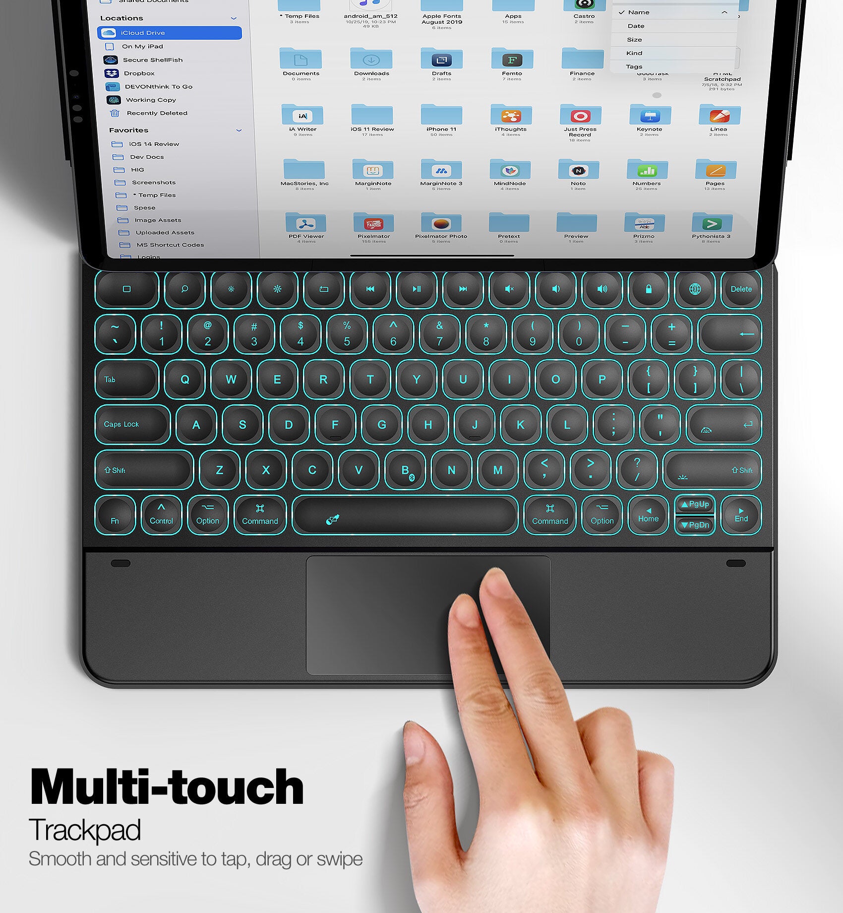 Backlit Magnetic Keyboard Case for iPad Pro 12.9-inch H808