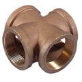 Brass 125 lb Lead Free 1/4x22 Cross NPT Female Fitting J2105