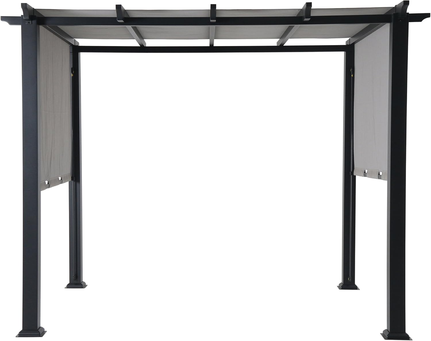 8 x 10 Ft. Metal Pergola with Adjustable Gray Canopy R439