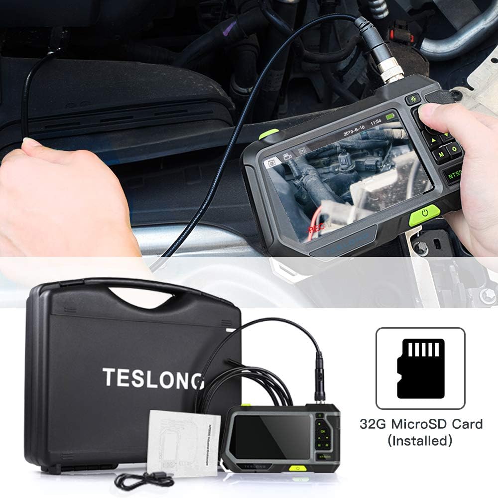 16.5ft 5inch 720P HD Industrial Endoscope Camera V3239
