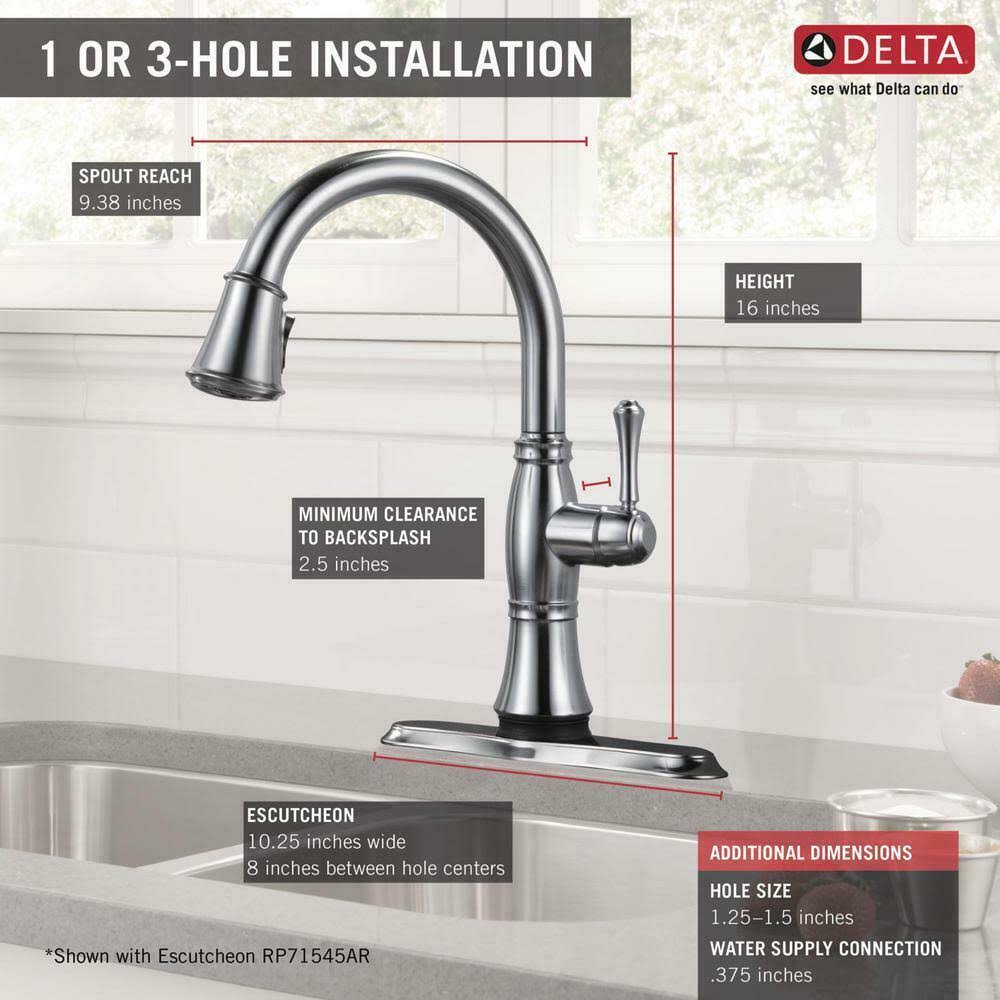 Arctic Stainless Pull-Out Spray Kitchen Faucet F117749