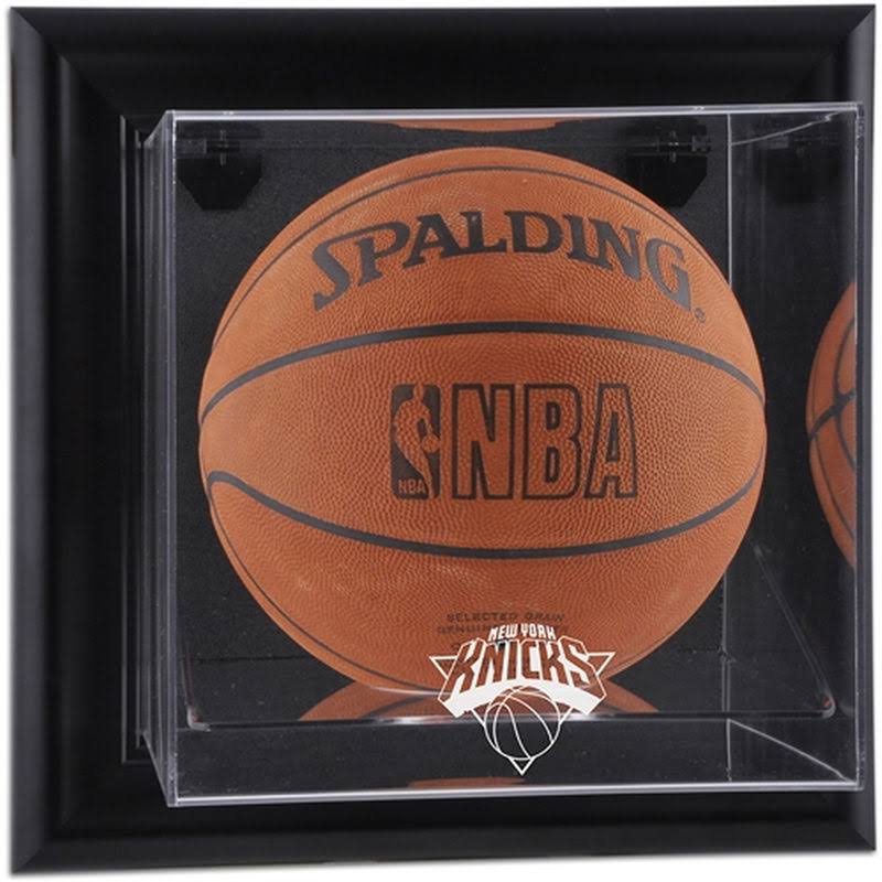 Black Framed Wall-Mounted Basketball Display Case N42946