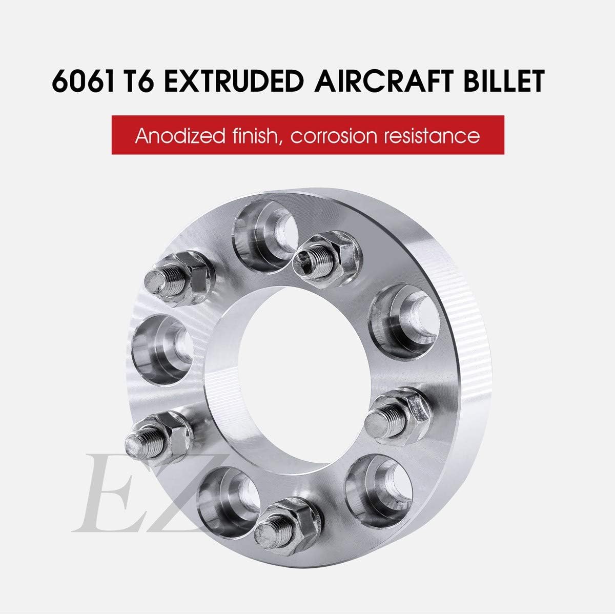 2 Wheel Adapters 5x4.5 to 5x5 Thickness 1 Inch Z10876