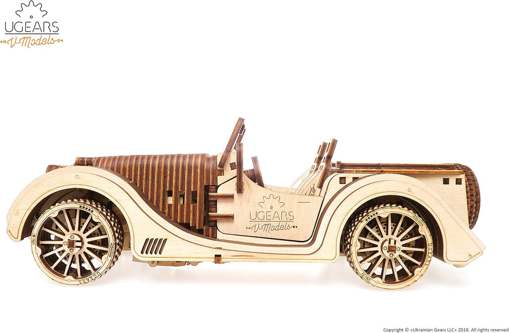 3-D Wooden Puzzle Roadster Y756