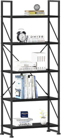 5 Tiers White Bookshelf E578