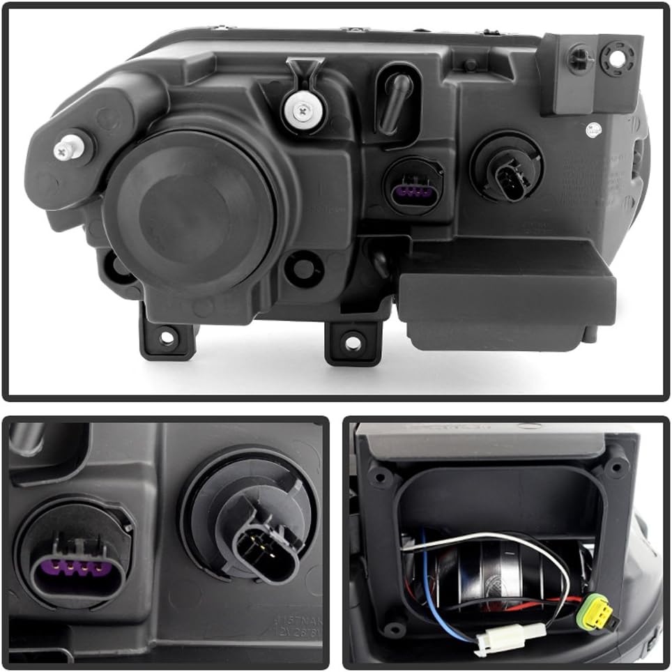 2008-2014 Challenger Headlights Headlamps Replacement HID Model Driver Passenger Side Set U987561