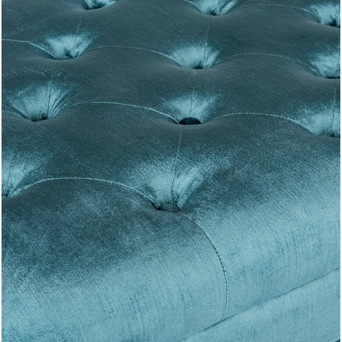 Cyan Tufted Bench R7167