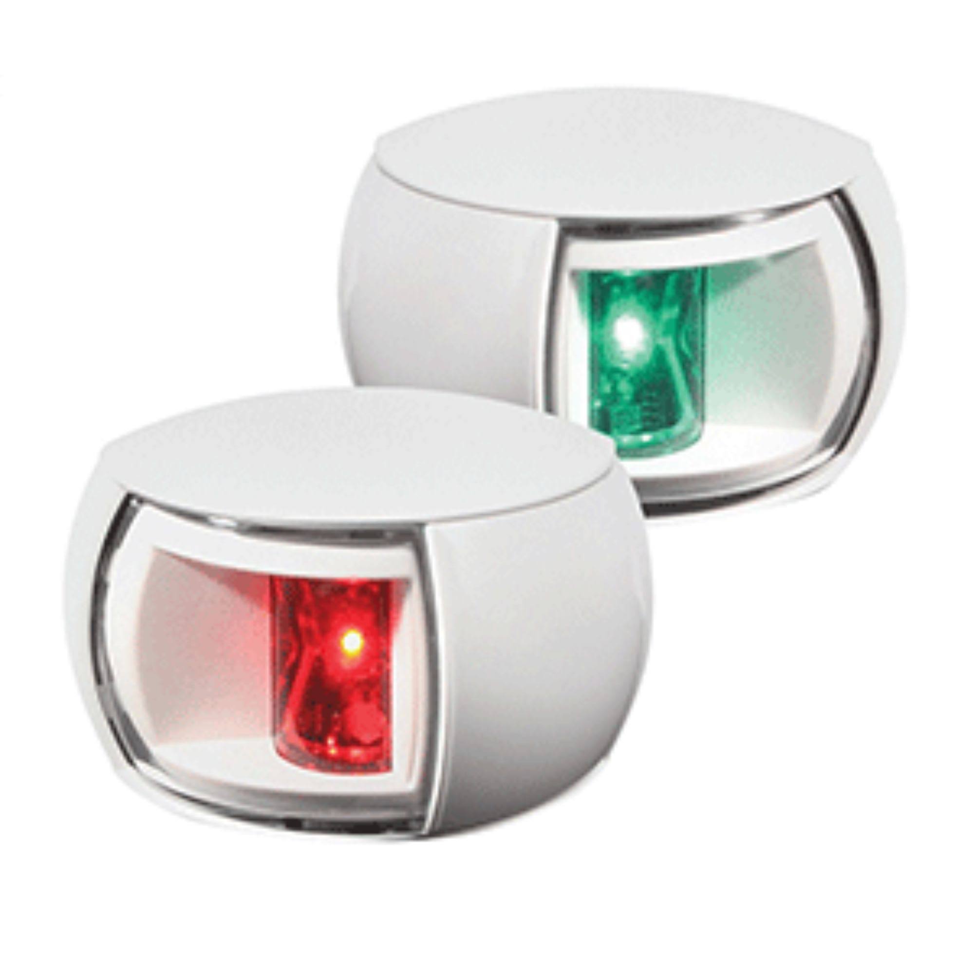 NaviLED Port & Starboard Pair - 2nm - Clear Lens - White Housing Q760607