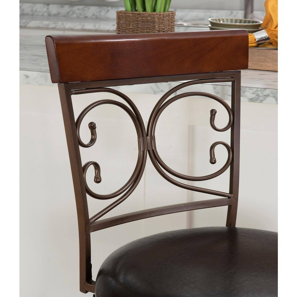 Rustic Oak Barstool Q76703