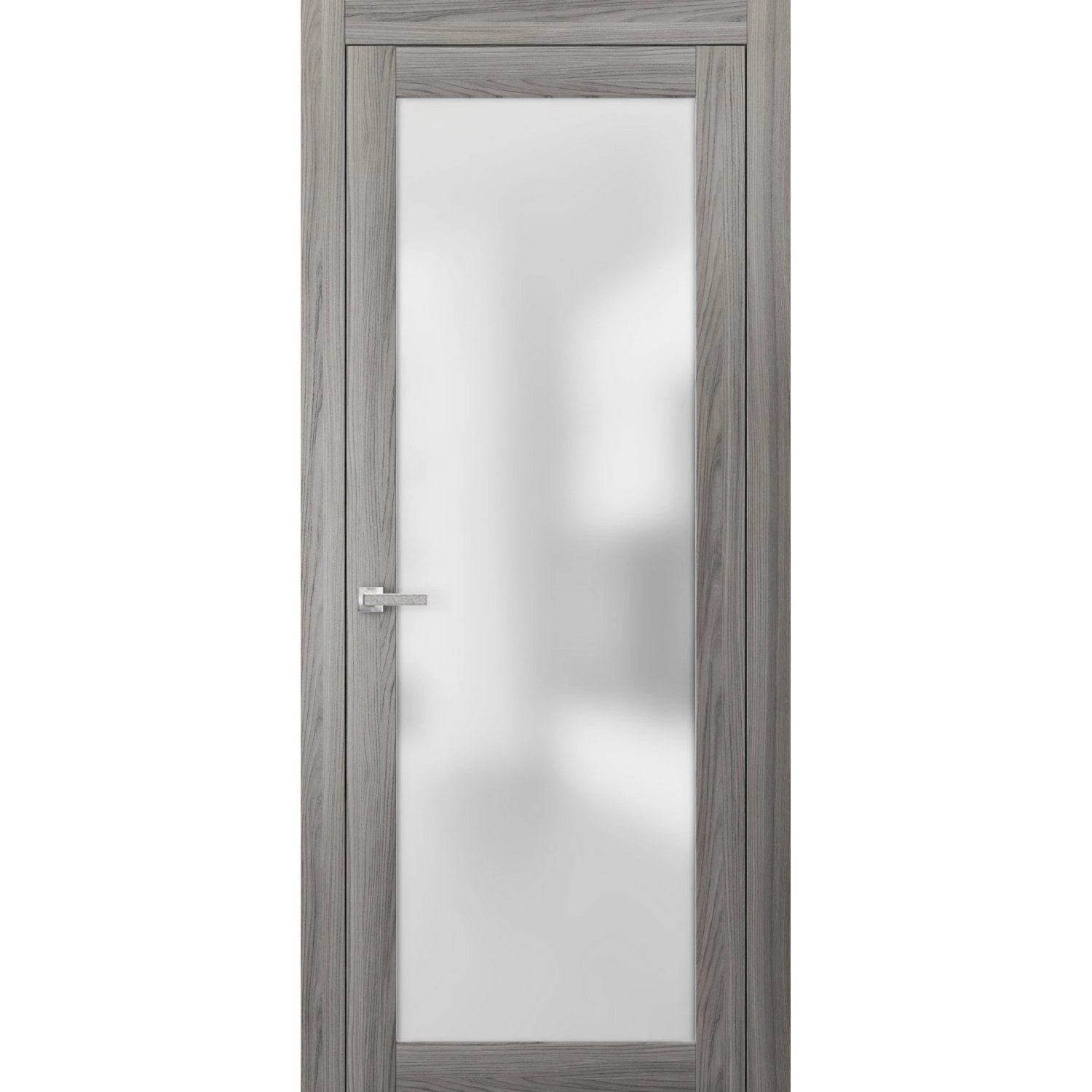 White Ash MDF Sliding Closet Doors with Frames O350396