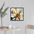 Black Float Frame Canvas Art D77323