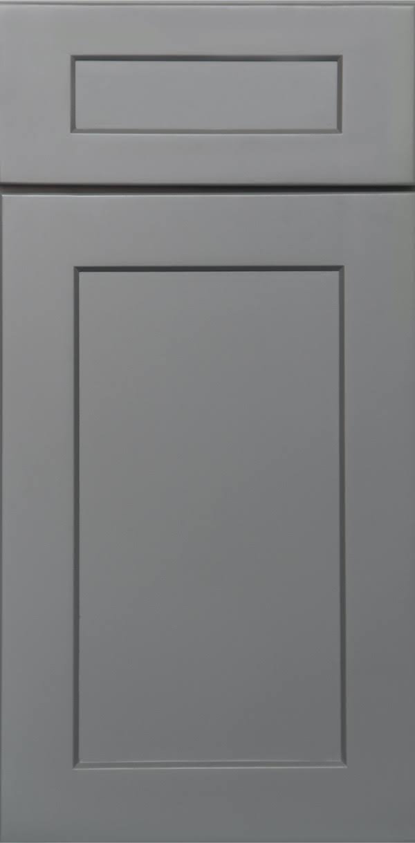 Grey 2 Doors 2 Shelves Wall Cabinet High-Density Fiberboard O578