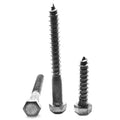 Hex Lag Screw Low Carbon Steel Plain Finish L63526