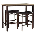Three Piece Pub Set, Black X1473