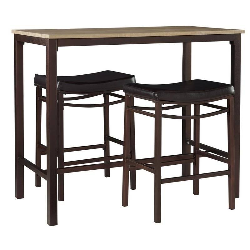 Three Piece Pub Set, Black X1473