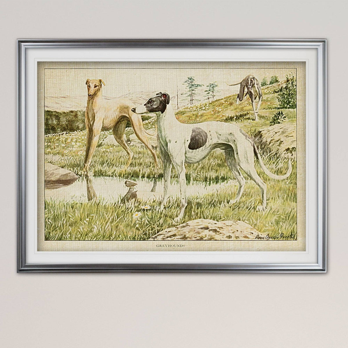 Large Silver Framed Print U669