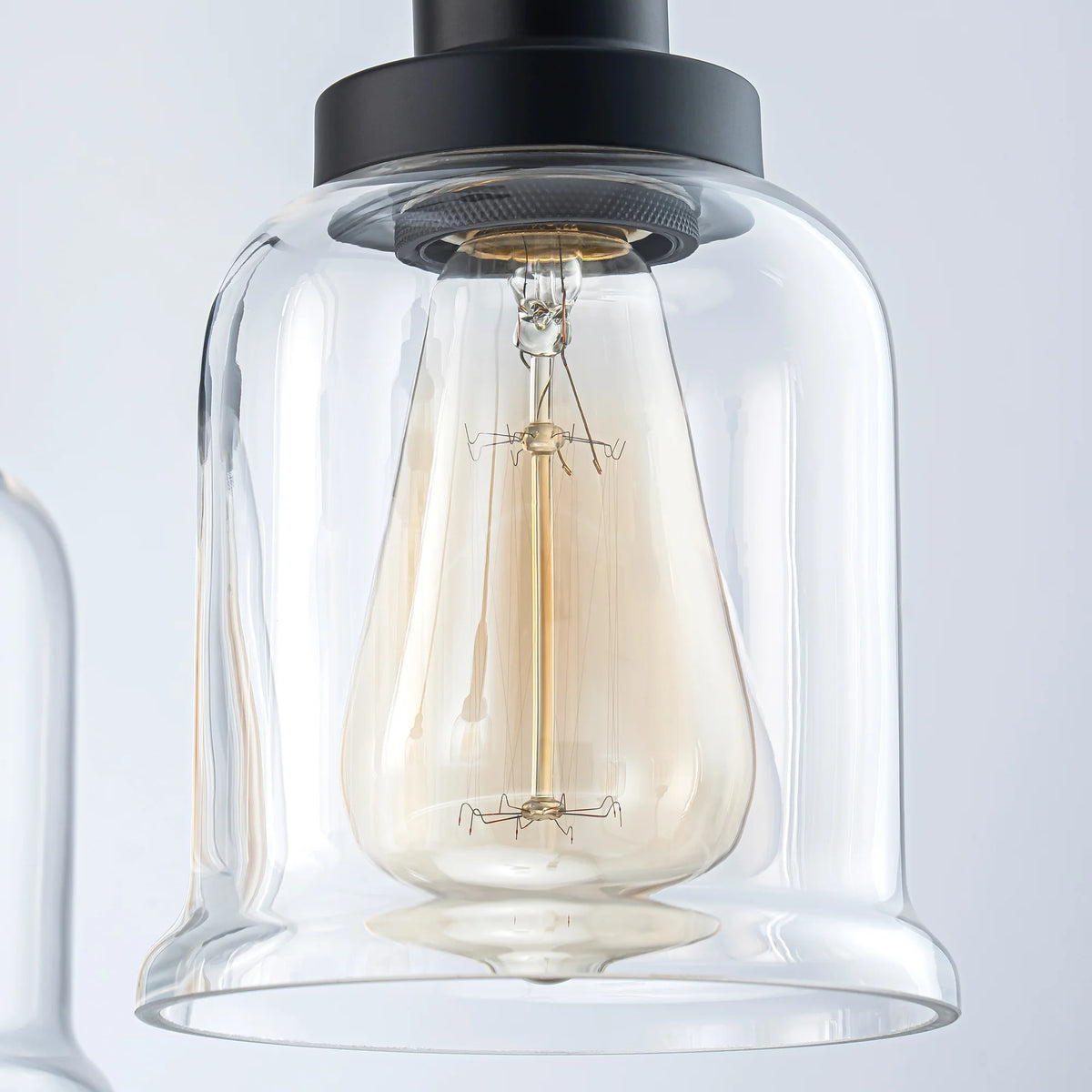 5-Light Dimmable Glass Farmhouse Chandelier T171496