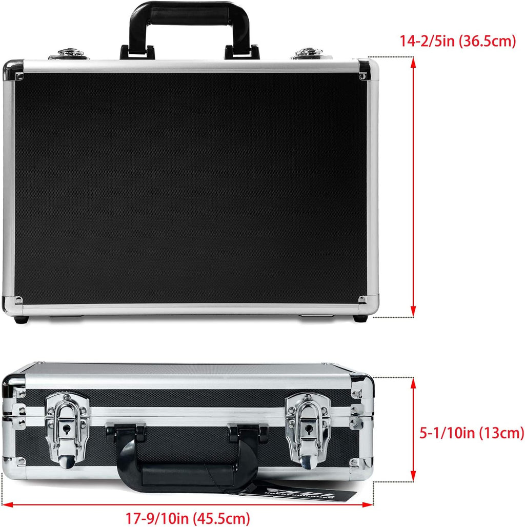 18in Two-Tone Aluminum Case with Pluck Foam Interior B9470